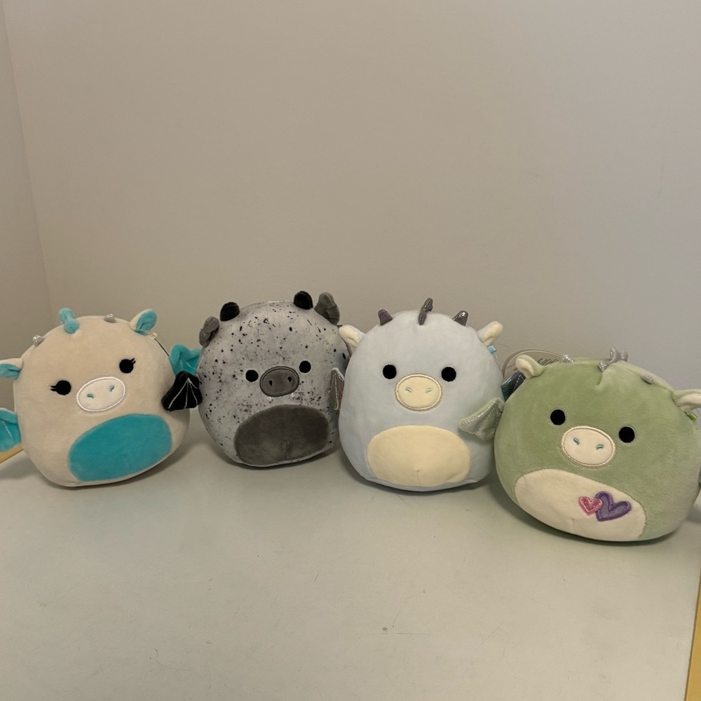 Squishmallow 5” Dragon bundle
